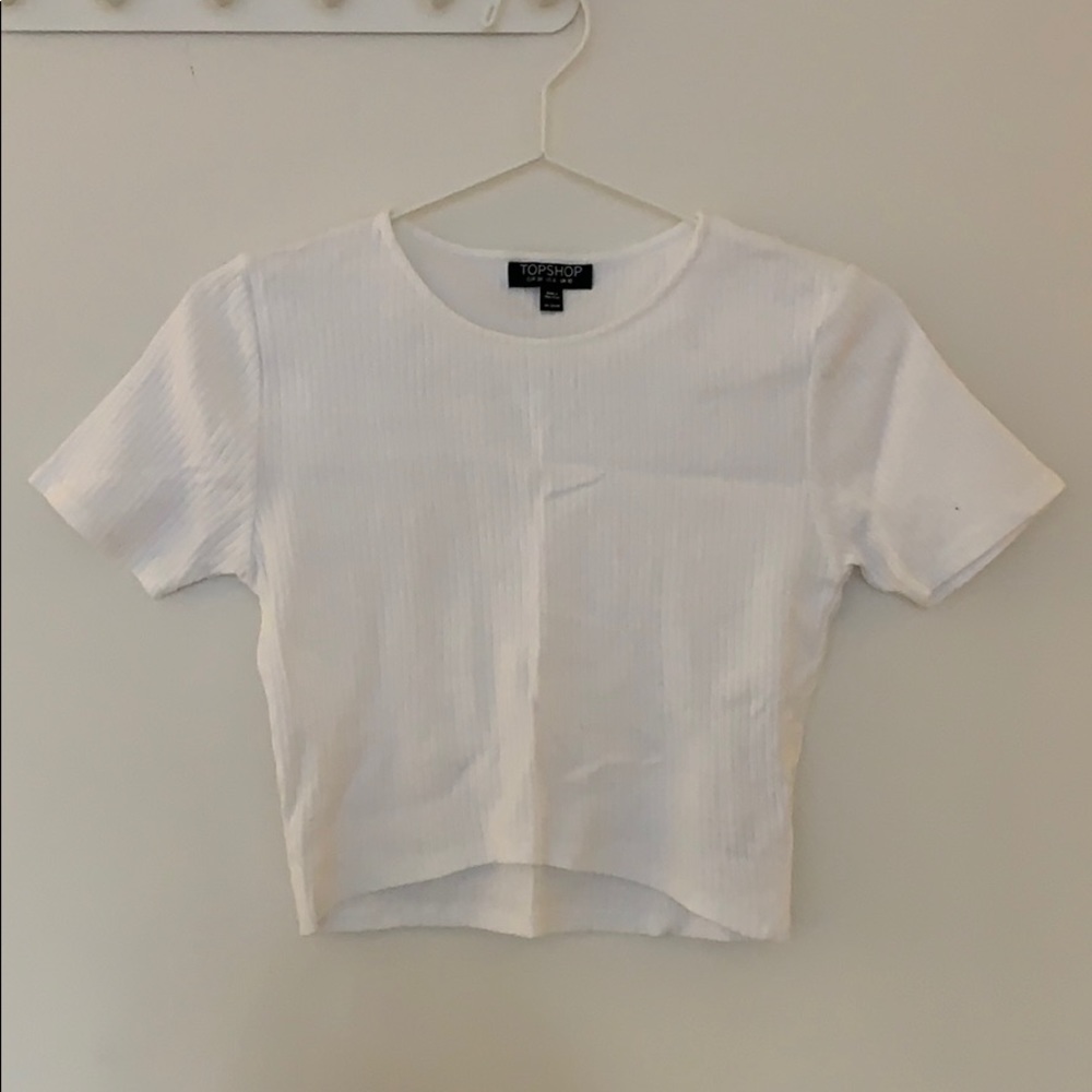 Topshop White Crop Top